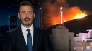 Jimmy Kimmel opened Monday’s show in tears, reflecting on the LA wildfires  that paused production of 'Jimmy Kimmel Live!' last week. | Entertainment  Tonight | Facebook