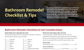 You can do a bathroom remodel pretty much any time of year. Bathroom Remodel Checklist Tips Mr Handyman