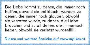 Die Liebe Kommt Zu Denen Die Immer Noch Hoffen Obwohl Sie