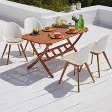 gartenmobel set santa fe palmas 85x150 4 stuhle weiss danisches bettenlager gartenmobel balkonmobel balkonmobel set