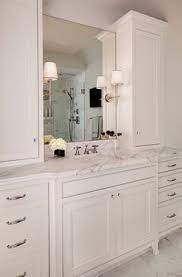 1000 Ideas About White Bathroom Cabinets On Pinterest Bathroom Cabinets White Bathrooms White Bathroom Cabinets Classic Bathroom Bathroom Cabinets Designs