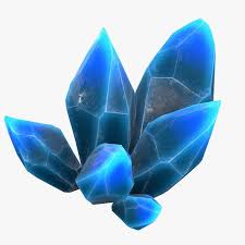 3d Blue Crystals Model In 2020 Blue Crystals Crystals Fantasy Inspiration