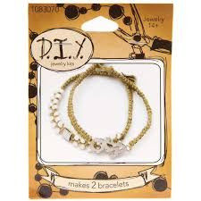 Diy long fabric necklace kit by atliart. Jute Charm Bracelets Diy Jewelry Kit Hobby Lobby 1083070