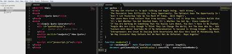 I++) is used to generate all the permutations of the string. How To Build A Random Quote Generator With Javascript And Html For Absolute Beginners