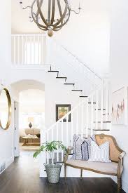 Beautiful Homes Of Instagram Two Story Foyer White And Bright Sitting Space In Foyer Ent Interior Design Your Home Beach House Interior Home Interior Design