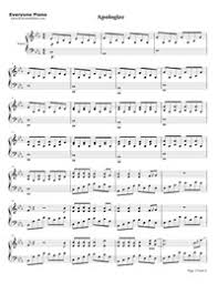 It's too late to apologize lyrics: Apologize Onerepublic Free Piano Sheet Music Piano Chords