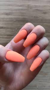 Related keywords & suggestions for neon orange nail polish. Matte Neon Orange Coffin Nails Nail And Manicure Trends