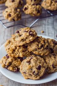 Chocolate Chip Oatmeal Cookie Recipe Our Wandering Kitchen Recipe Oatmeal Chocolate Chip Cookies Oatmeal Chocolate Chip Cookie Recipe Healthy Dessert Recipes