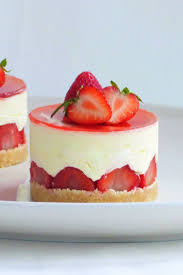 Strawberry And Elderflower Fraisiers Fancy Desserts Fraisier Recipe Mini Desserts