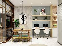 Kenyamanan tentu menjadi faktor penting yang dapatmenunjang kegiatan pelaksanaan kerja kita. Desain Ruang Kantor Kecil Manfaatkan Sisa Ruang Yang Ada Di Rumah Interiordesign Id