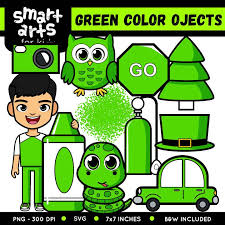 Green Color Objects Clip Art Educational Clip Arts Clip Art Green Colors Art