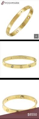 Cartier Love 4 Diamond 18kyg Bracelet Size 16 Authentic Cartier Love Bracelet With Four Diamonds In 18 Kar Cartier Love Bracelet Bracelet Sizes Cartier Jewelry
