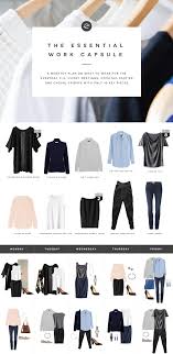 The Essential Work Capsule Wardrobe Capsule Outfits Capsule Wardrobe Work Work Fashion