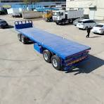 4 Axles 32FT Flatbed Drawbar Trailer for Sale