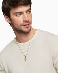 Gold Star of David Pendant Necklace