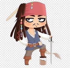 Jack Sparrow Chibi Anime Piracy, Chibi, child, manga, cartoon png | PNGWing