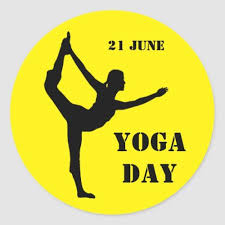 Since then it's celebrated on 21 june as the international yoga day. Yoga Day 21 June Celebrate With Exercise Classic Round Sticker In 2021 Yoga Day Easy Fitness Challenge Kemetic Yoga