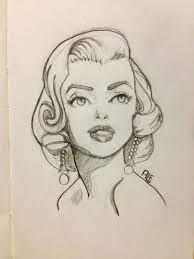 Serialthriller Marilyn Monroe By Alemchl Sketches Art Sketches Drawings