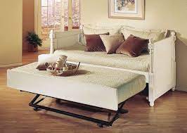 You can also use the trundle in the contracted position. Daybed With Pop Up Trundle Wood Ideas On Foter
