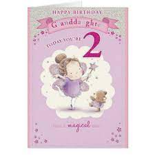 Hope your 2nd birthday is pure sunshine, like you! Greeting Cards Invitations Granddaughter 2nd Birthday Card Greeting Cards Party Supply