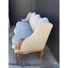 1 loveseat cushion, 2 chair cushions. 18th Century French Walnut Camel Back Sofa Chairish