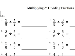 tes multiplying and dividing fractions gcse maths worksheet teaching resources