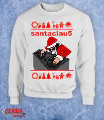 Santaclau5 Santa Claus Dj Ugly Christmas Sweater House Music Etsy India