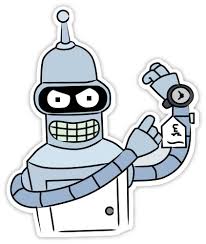 Francisco melli social networks profiles. Futurama Bender Sticker Decal 4 X 5 Futurama Car Bumper Stickers Cartoon Stickers