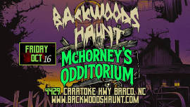 BACKWOODS HAUNT NIGHT 4 OCT 16TH