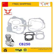 Engine Gasket Zongshen 250cc Cb250 Air Cooled Full Set Engine Gasket Muffler Gasket Cylinder Head Gasket Dirt Bike Atv Quad Part Atv Quads Cb250 250cc