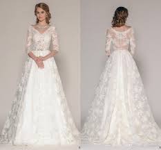 Long sleeve dresses are ideal for cold season weddings because you feel cozier in them plus such a dress is timeless, and you can also go for a church ceremony in a long plain sheath wedding dress with bejeweled sleeves. A Line Long Sleeve Wedding Dresses Fashion Dresses