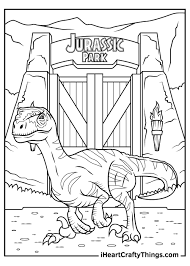 T rex jurassic world coloring pages template. Printable Jurassic Park Coloring Pages Updated 2021