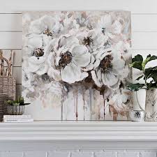From wall decor, home decorations and furniture, hundreds of your favorite items are available online now! Silvery Flowers Canvas Art Kirklands