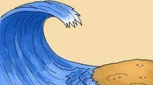 The lines should slant toward each other at the top. How To Draw A Tsunami For Kids Drawing Tutorial Easy