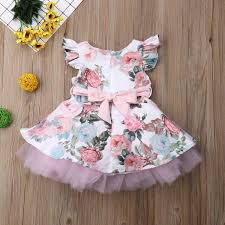 Department Name Babygender Baby Girlspattern Type Floralmaterial Cottonmaterial Polyesterst Baby Girl Dresses Newborn Girls Dresses Summer Baby Girl Dress
