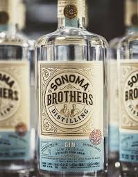 Cf Napa Brand Design Sonoma Brothers Distilling Bier Verpackung Flaschen Design Weinetikettentwurf