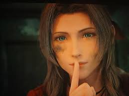 What did aerith do here?? Marlene just stopped crying all of a sudden she  nodded her head to aerith!!