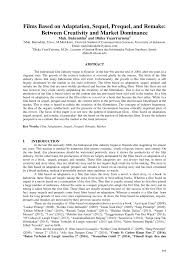 Sebagai salah satu drakor romantis terbaik sepanjang masa, full house bercerita tentang seorang wanita yang berupaya mendapatkan kembali rumah masa kecilnya yang telah dimiliki oleh orang lain. Pdf Films Based On Adaptation Sequel Prequel And Remake Between Creativity And Market Dominance
