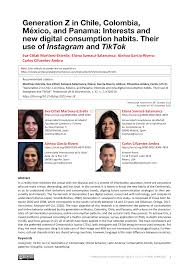 PDF) Generation Z in Chile, Colombia, México, and Panama: Interests and new  digital consumption habits.