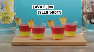 Lava Flow Jello Shots Tipsy Bartender Recipe Jello Shots Rum Jello Shots Tipsy Bartender