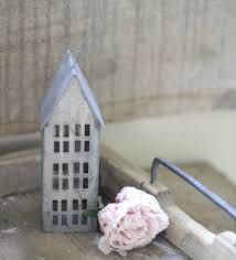 Saunieren im garten heißt der neue trend. Haus Aus Metall Zink Gross 16 Cm Kerzen Licht Wohnen Garten Bellissimo Shop