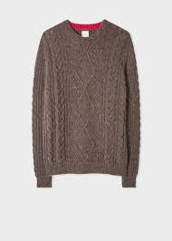 The ardara cable donegal sweater. Men S Brown Wool Mohair Donegal Cable Knit Sweater By Paul Smith Thread Com