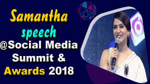 Samantha Speech At Social Media Summit Awards 2018 Social Media Awards Abn Entertainment Youtube Social media summit & awards. samantha speech at social media summit awards 2018 social media awards abn entertainment