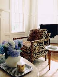 Leopard Chairs Transitional Living Room From The Right Bank Furniture Home Home Decor
