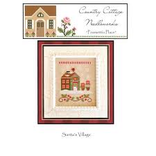 Sleigh cross stitch pattern in 1 pdf file. Poinsettia Place Santa S Village 2 Cross Stitch Pattern Country Cottage Needleworks Fat Quarter Shop