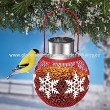 A lovely christmas ornament that will hold special meaning. China Bsci Factory Solar Light Power Coated Metal Birdfeeder Hanging Garden Ornaments Christmas Decor On Global Sources Solar Light Metal Birdfeeder Garden Ornaments