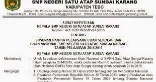 Pengangkatan panitia melalui sk panitia ujian sekolah. Contoh Sk Panitia Ujian Sekolah Ujian Nasional Un Tahun 2019 Format Word Dunia Edukasi