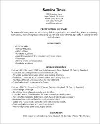 An acting resume is a resume specially formatted for an actor who is seeking a role in film, tv, theater or another acting medium. 1 Casting Assistant Resume Templates Try Them Now Myperfectresume