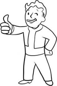 How To Draw Vault Boy Step By Step Video Game Characters Pop Culture Free Online Drawing Tutorial Added By Dawn Nove Boy Coloring Drawings Coloring Books