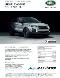 Abbey road, whitley, coventry, cv3 4lf. Range Rover Evoque Black Edition Autohaus Markotter